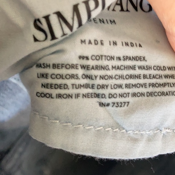 Simply Vera Vera Wang straight power stretch jean with side stripe size 6 or 14 - Picture 13 of 17